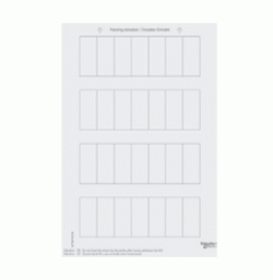 Labelling sheets for push‑buttons, polar white